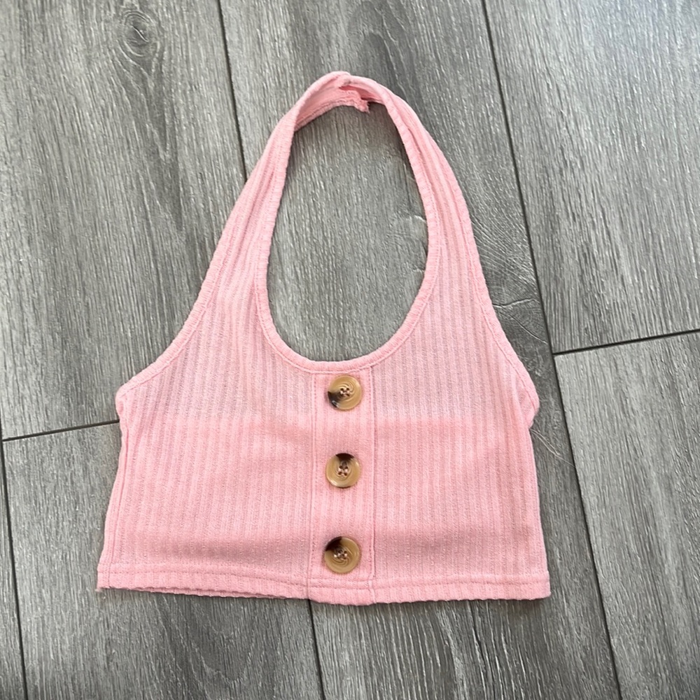 Pink crop top